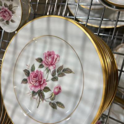 Rose Set of NORITAKE China Set for 12 People with 7 piece each Setting