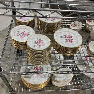 Rose Set of NORITAKE China Set for 12 People with 7 piece each Setting