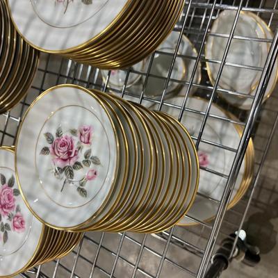 Rose Set of NORITAKE China Set for 12 People with 7 piece each Setting