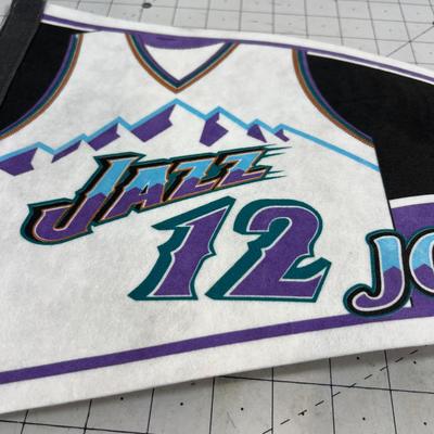 Utah JAZZ John Stockton Pennant Vintage