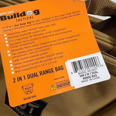 2 In 1 Bulldog Tactical Range Bag NEW 