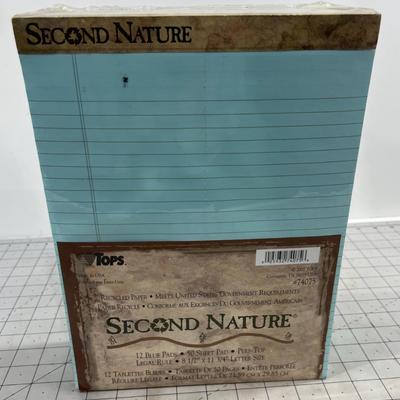 1 Dozen Letter Size BLUE Legal Pads NEW 