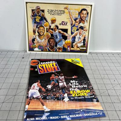 Utah Jazz Memorabilia Upper Deck Card and Fleer Cards 