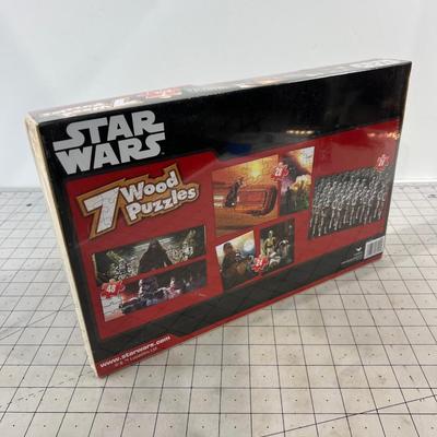 Star Wars 7 pack of WOOD Puzzles 