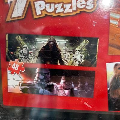 Star Wars 7 pack of WOOD Puzzles 