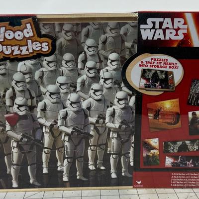 Star Wars 7 pack of WOOD Puzzles 