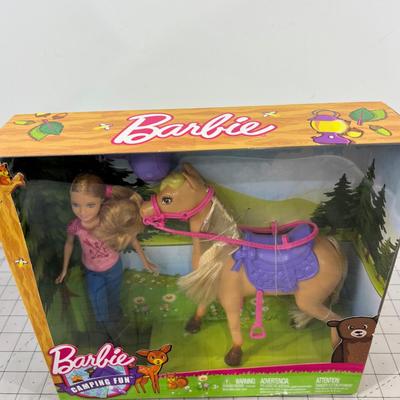 BARBIE Camping with a Horse