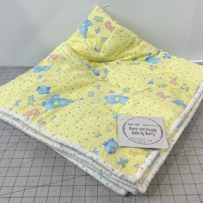 HAND CRAFTED NEW Quilt "Baby Animals" 
