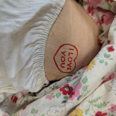 Vintage Raggedy Ann Doll "I Love You"