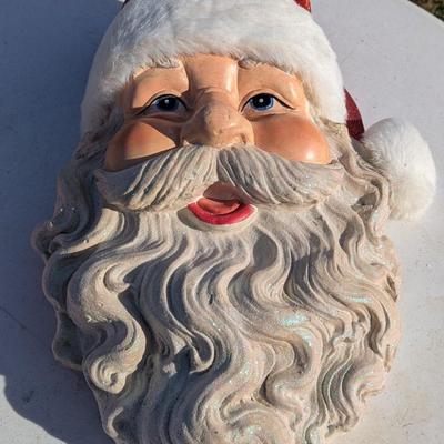 Vintage Santa Face- wall hanging