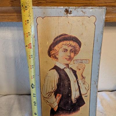 vintage metal tin reproduction advertising sign Murphy Harmonika