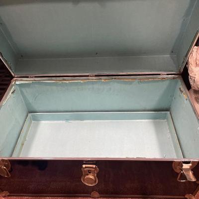 Blue storage trunk
