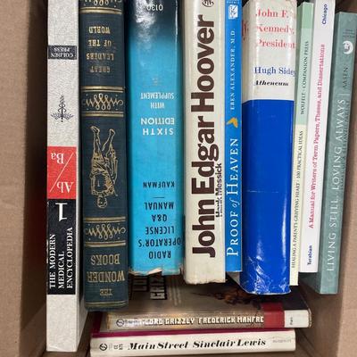 Small box of books