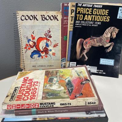 Vintage Cookbook and magazines
