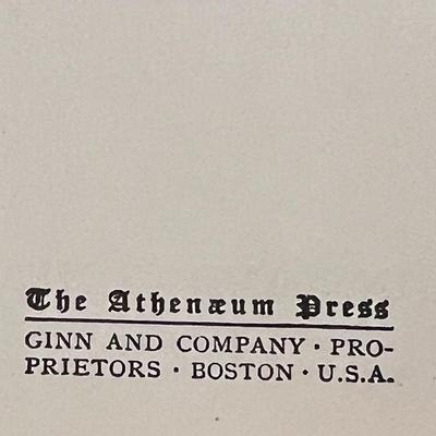 Sale Photo Thumbnail #85: Vintage 1919 edition of Le Français Pour Tous (Premier Livre) by Noëlia Dubrule, published by Ginn & Company. Early 20th-century French language schoolbook with classic Athenæum Press typography. Clothbound, 1919 copyright. Book shows wear consistent w