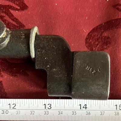 WWII British Lee Enfield No 4 MKII Spike Bayonet With Scabbard