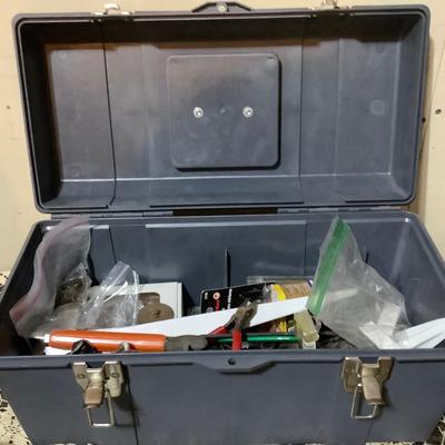 Sale Photo Thumbnail #427: You get this great gray hard plastic tool box with tools.