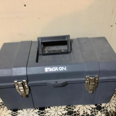 Sale Photo Thumbnail #426: You get this great gray hard plastic tool box with tools.