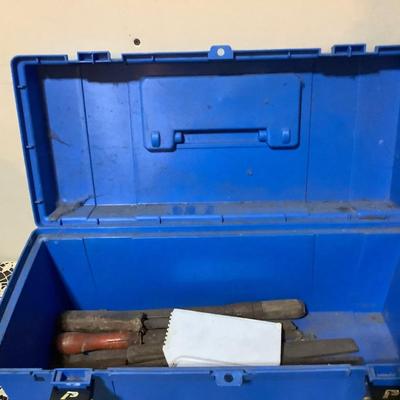 Sale Photo Thumbnail #432: You get this great blue hard plastic tool box with tools.