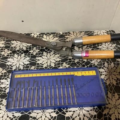 Sale Photo Thumbnail #445: You get mini screwdriver set some missing and Hedge cutter.