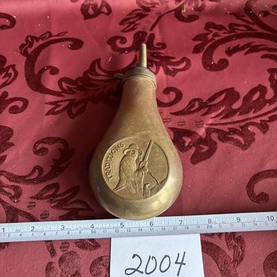 Vintage Brass Powder Flask