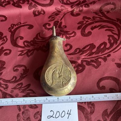 Vintage Brass Powder Flask