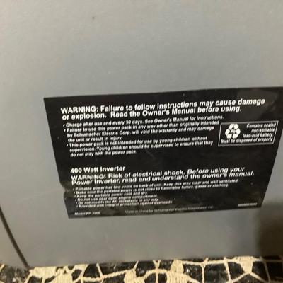 Sale Photo Thumbnail #454: Portable Power Station missing cord.