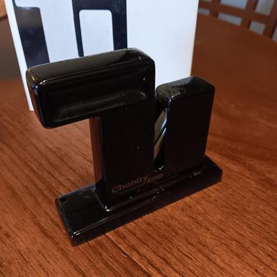 PIG CUTTING BOARD, CHANTRY KNIFE SHARPENER, APPLE DISH, TRIVET AND MUG