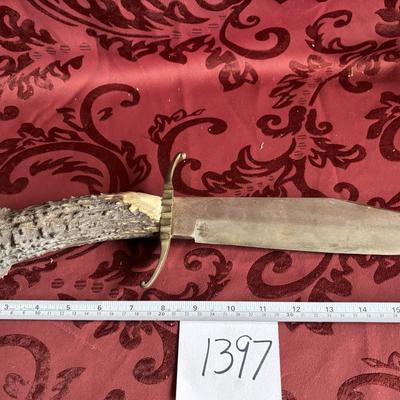 Bowie Knife with Stag Handle