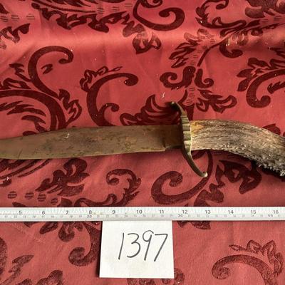 Bowie Knife with Stag Handle