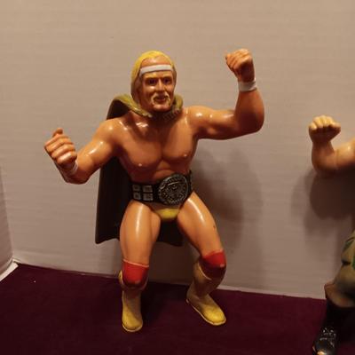 1980'S 8" RUBBER WWF TITAN SPORTS ACTION FIGURES