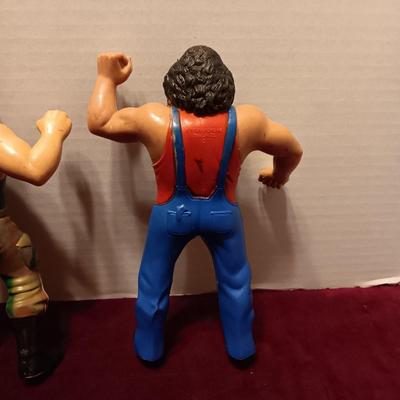 1980'S 8" RUBBER WWF TITAN SPORTS ACTION FIGURES