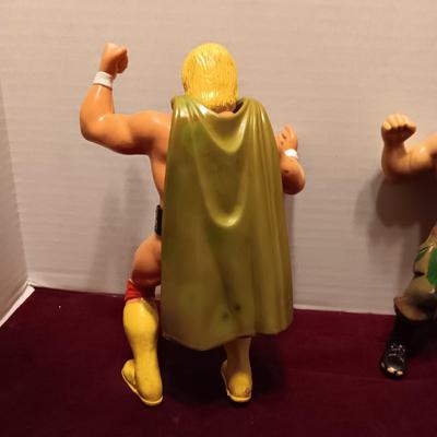 1980'S 8" RUBBER WWF TITAN SPORTS ACTION FIGURES