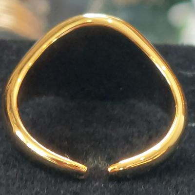 18kt Gold Overlay sterling silver Ring