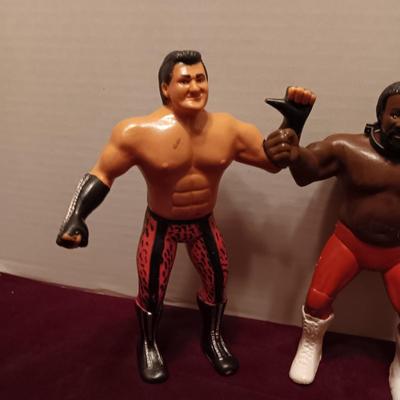 1980'S WWF 8" RUBBER TITAN SPORTS ACTION FIGURES