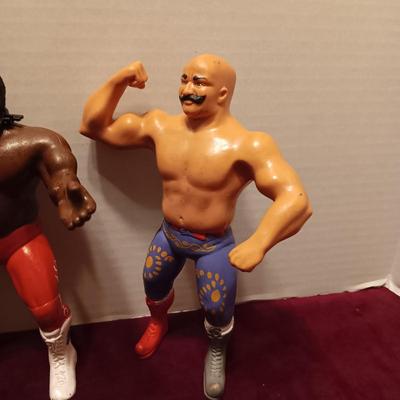 1980'S WWF 8" RUBBER TITAN SPORTS ACTION FIGURES