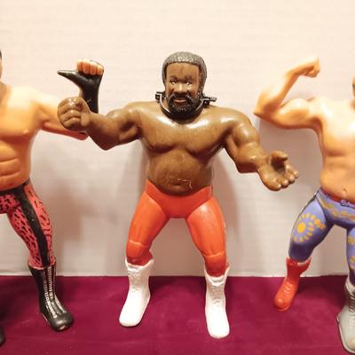 1980'S WWF 8" RUBBER TITAN SPORTS ACTION FIGURES