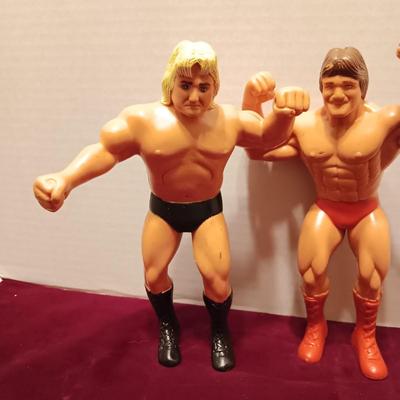 1980'S WWF 8" RUBBER TITAN SPORTS ACTION FIGURES