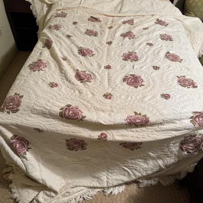 2 Vintage Chenille Bedspreads