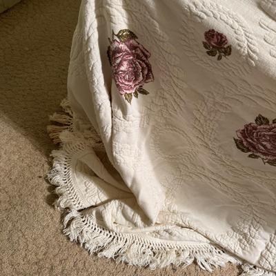 2 Vintage Chenille Bedspreads