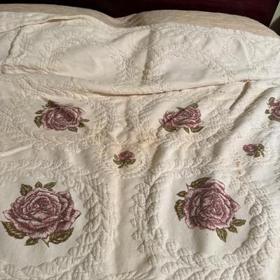 2 Vintage Chenille Bedspreads
