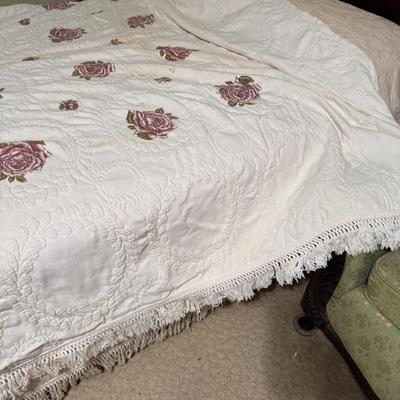 2 Vintage Chenille Bedspreads