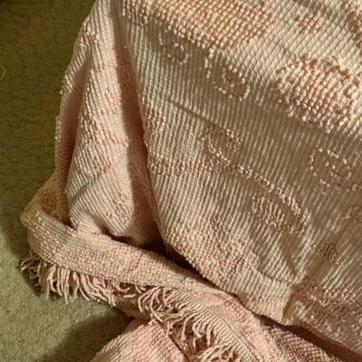 2 Vintage Chenille Bedspreads