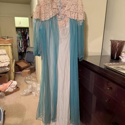 Vintage Ladies Coat and Nightgowns