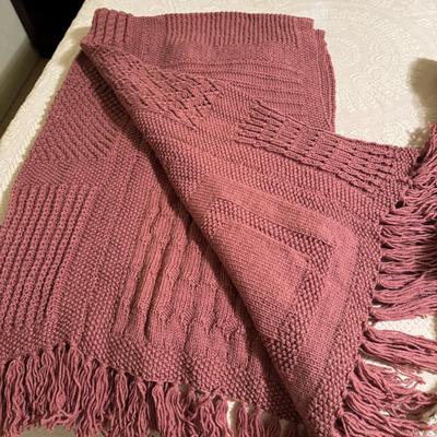 2 Vintage Crocheted Throws