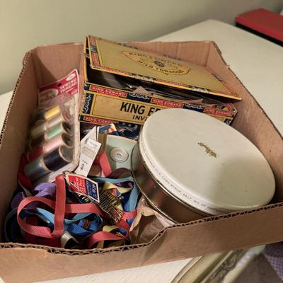 Vintage Sewing Supplies and Buttons