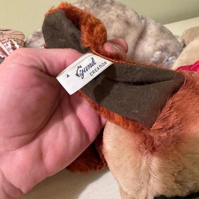 Vintage GUND Plush Toys