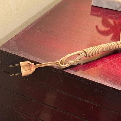 Pair of Cased Glass Vintage Bedside Lamps