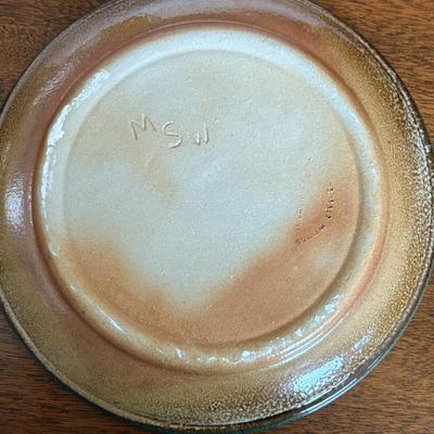 2 Christmas Monroe Salt Works Ceramic Plates (K-SF)