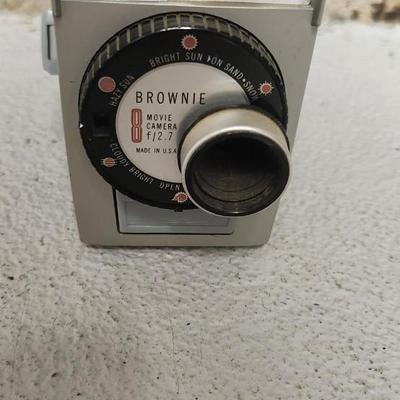 Sale Photo Thumbnail #319: Kodak Brownie Movie Camera. Fits a medium flat rate box